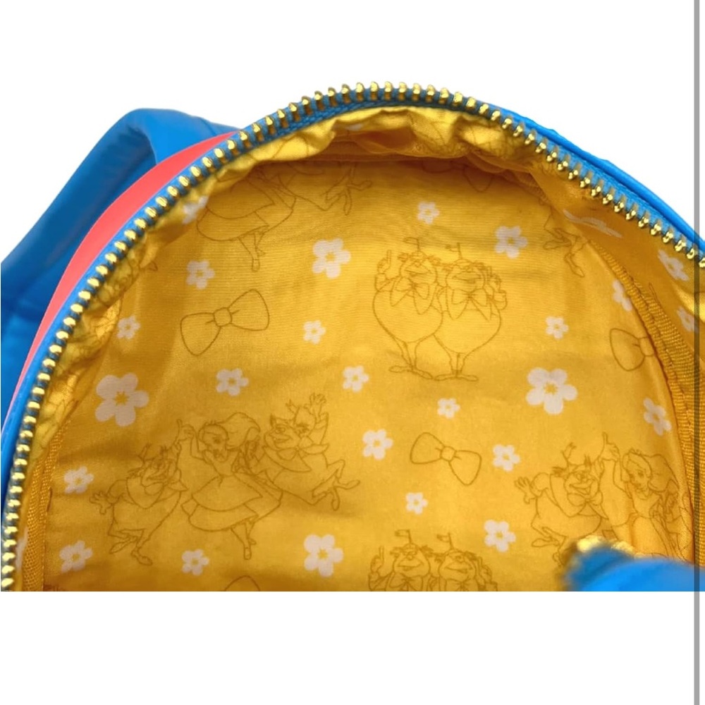Loungefly Alice in Wonderland Tweedle Dee and Tweedle Dum Mini Backpack - Picture 3 of 5